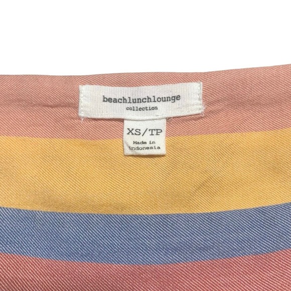 BeachLunchLounge | Women | Zoey Happy Stripe Flutter Sleeve Boho Top | Size XS - Picture 8 of 13